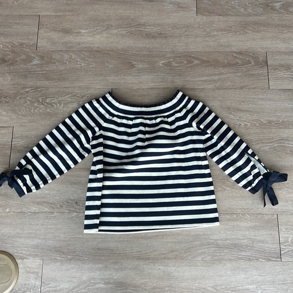 J. Crew Navy & White Striped Blouse - Picture 4 of 5